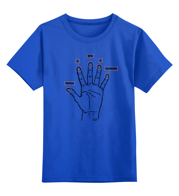 printio детская футболка классическая унисекс рука геймера Printio Детская футболка классическая унисекс Рука геймера
