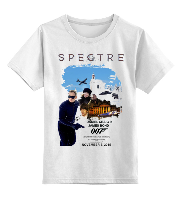 Printio Детская футболка классическая унисекс Bond 007 / spectre bond 007 spectre 930153 s белый