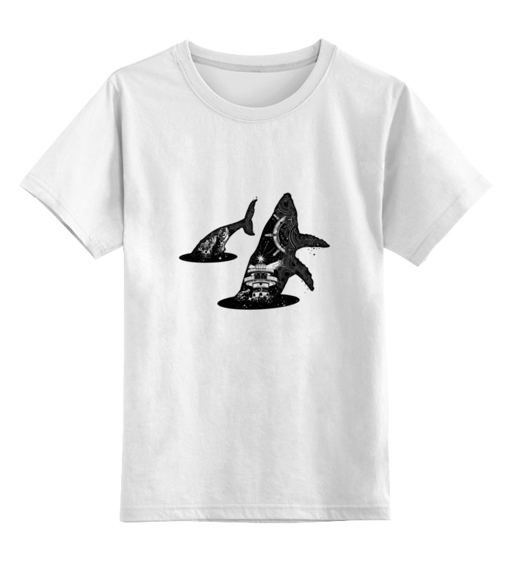 Printio Детская футболка классическая унисекс Кит и море