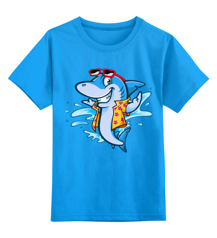 Printio Детская футболка классическая унисекс Акула на отдыхе