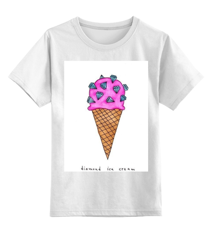 Printio Детская футболка классическая унисекс Diamond ice cream printio детская футболка классическая унисекс ice cream