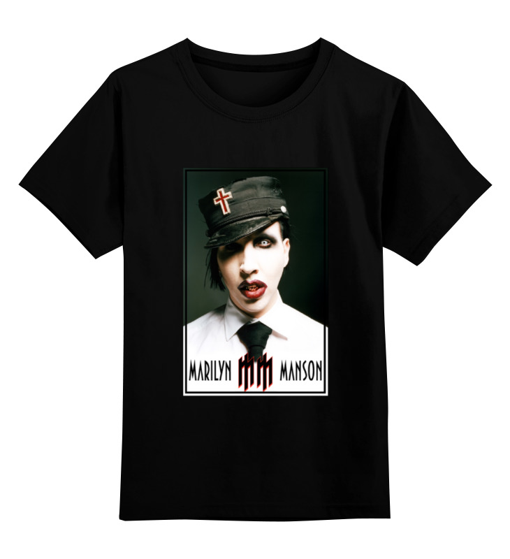 Printio Детская футболка классическая унисекс Marilyn manson цена и фото