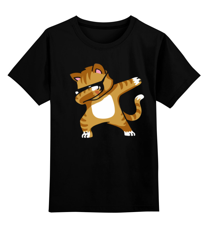 Printio Детская футболка классическая унисекс Кот танцует дэб printio детская футболка классическая унисекс собака танцует дэб