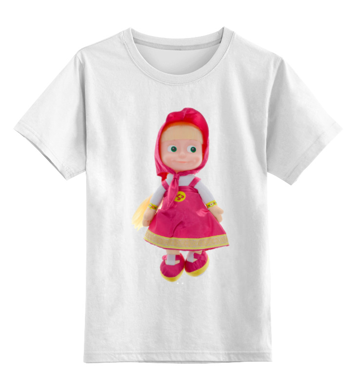 printio детская футболка классическая унисекс кукла девочка маша и миша смешные озорные Printio Детская футболка классическая унисекс Кукла-девочка маша из мульта. смешная озорная.