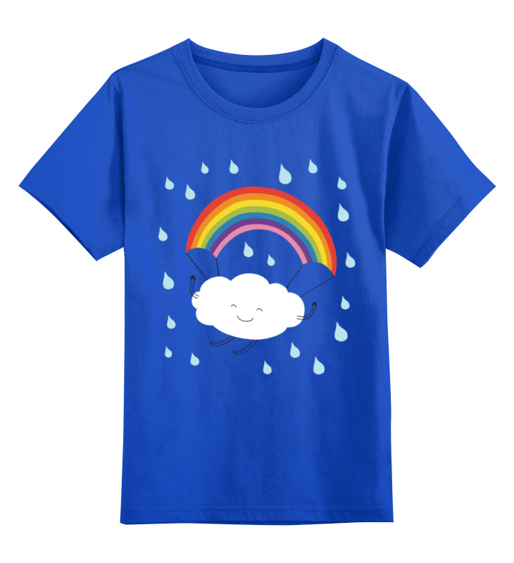 Printio Детская футболка классическая унисекс Облако и радуга printio детская футболка классическая унисекс радуга