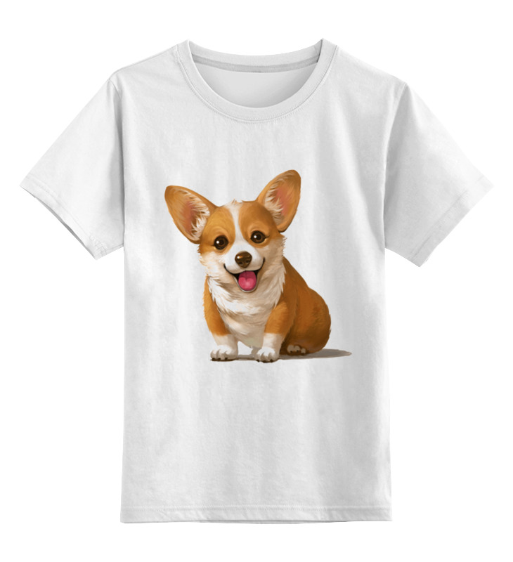 Printio Детская футболка классическая унисекс Корги собака детская футболка собака корги 104 синий