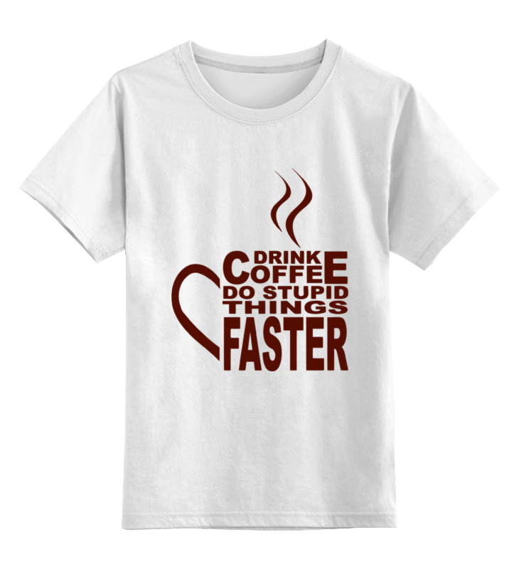 Printio Детская футболка классическая унисекс Кофе.