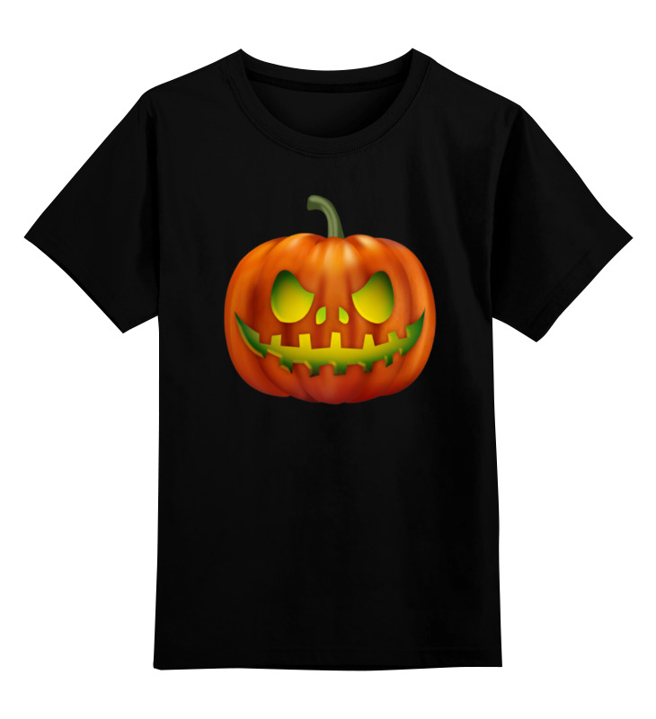 Printio Детская футболка классическая унисекс Glowing pumpkin