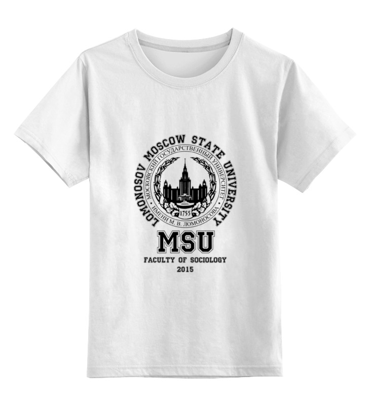 Printio Детская футболка классическая унисекс Мгу(msu)