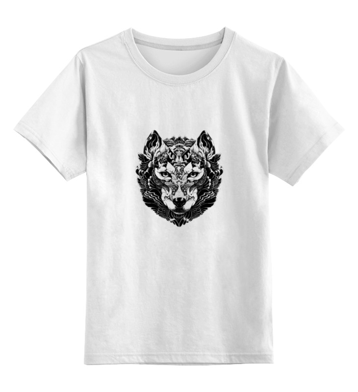 Printio Детская футболка классическая унисекс Волк стилизация