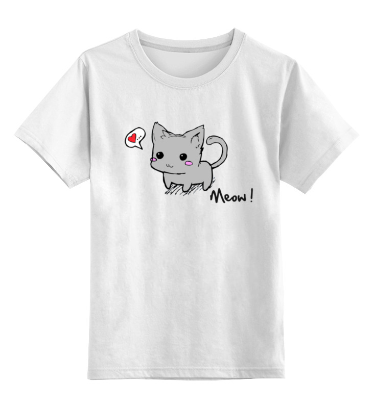 Printio Детская футболка классическая унисекс Котик мяу printio детская футболка классическая унисекс котенок мяу