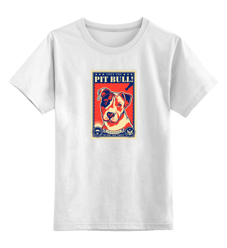 цена Printio Детская футболка классическая унисекс Собака: pit bull