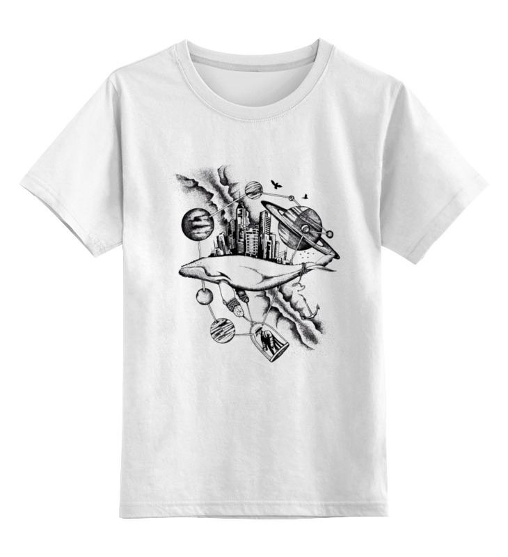 Printio Детская футболка классическая унисекс The megapolis whale