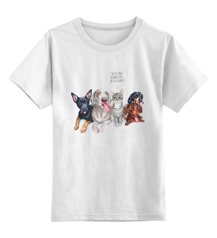 Printio Детская футболка классическая унисекс Животные коты собаки