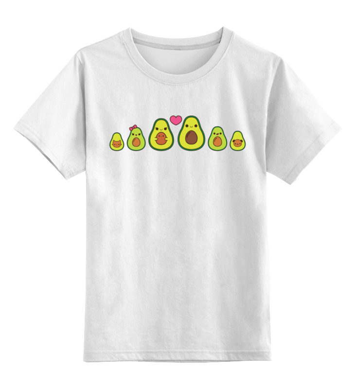 Printio Детская футболка классическая унисекс Семья авокадо