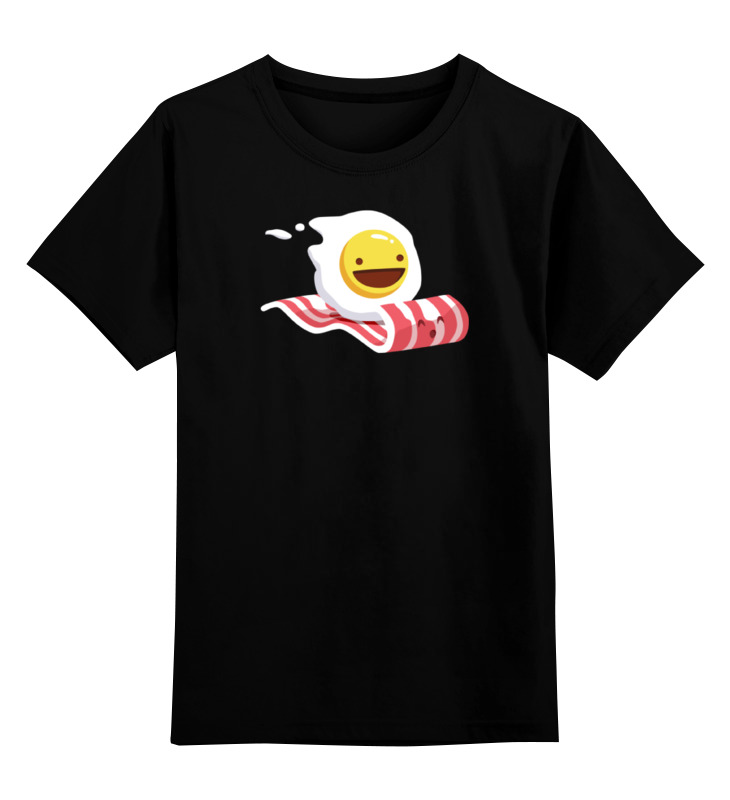 Printio Детская футболка классическая унисекс Яичница на беконе яичница на беконе 2027524 xs черный