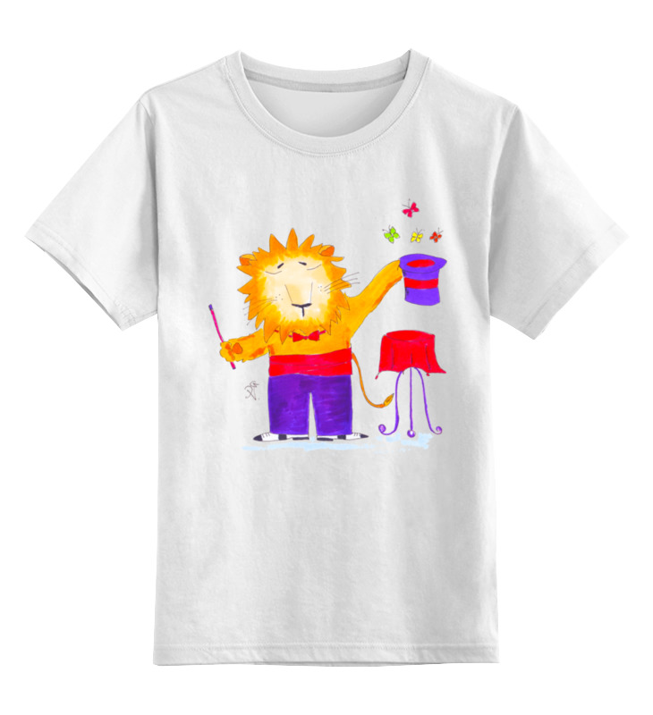 Printio Детская футболка классическая унисекс Лев-фокусник