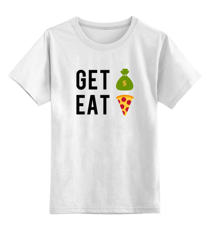 Printio Детская футболка классическая унисекс Деньги пицца