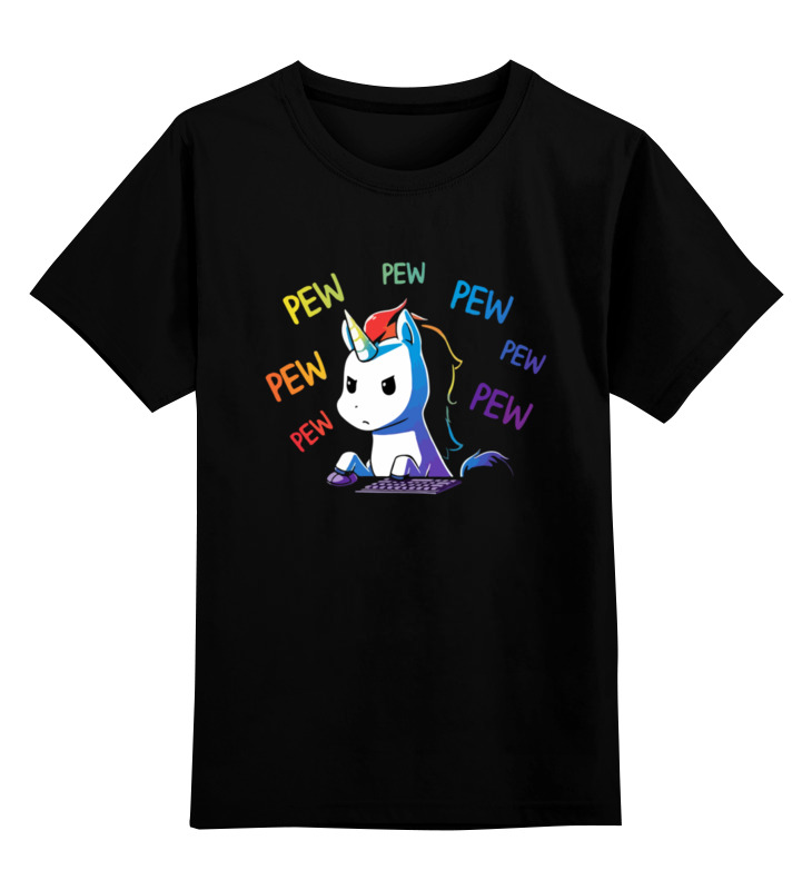 Printio Детская футболка классическая унисекс Единорог геймер