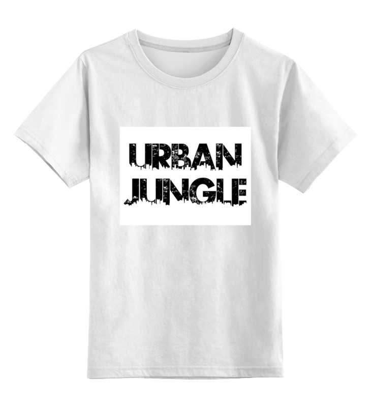 printio футболка классическая городские джунгли надпись Printio Детская футболка классическая унисекс Городские джунгли - надпись