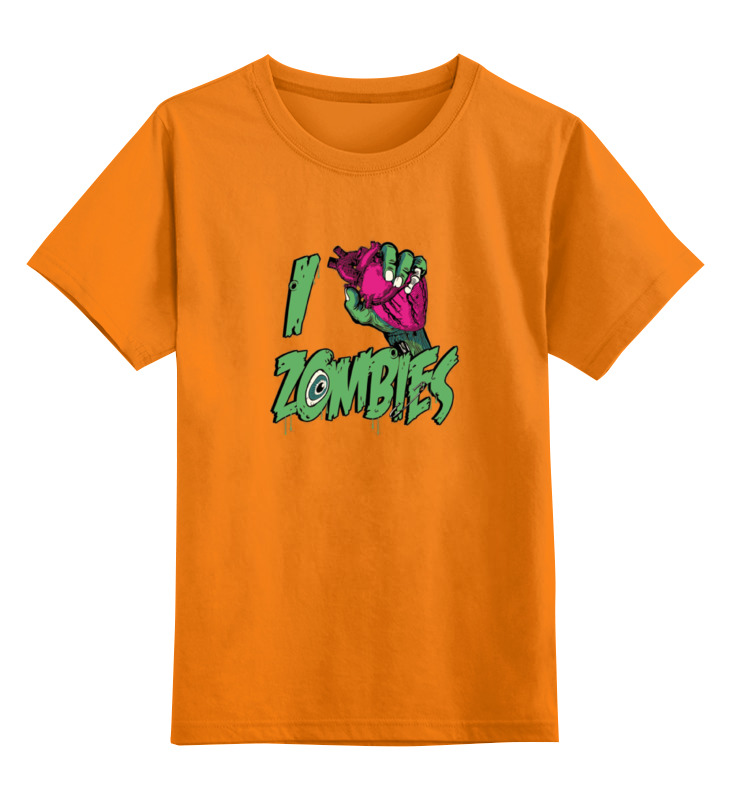 Printio Детская футболка классическая унисекс Я люблю зомби