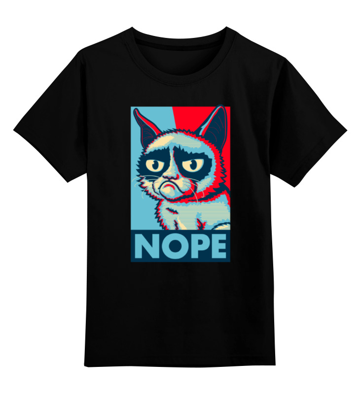 Printio Детская футболка классическая унисекс Угрюмый кот printio детская футболка классическая унисекс угрюмый кот инь янь