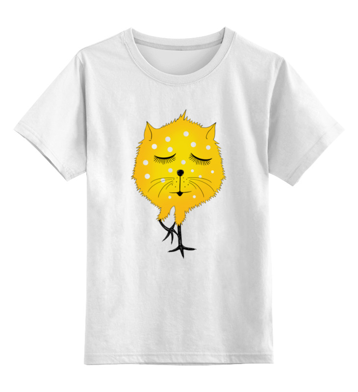 Printio Детская футболка классическая унисекс Котенок-цыпленок