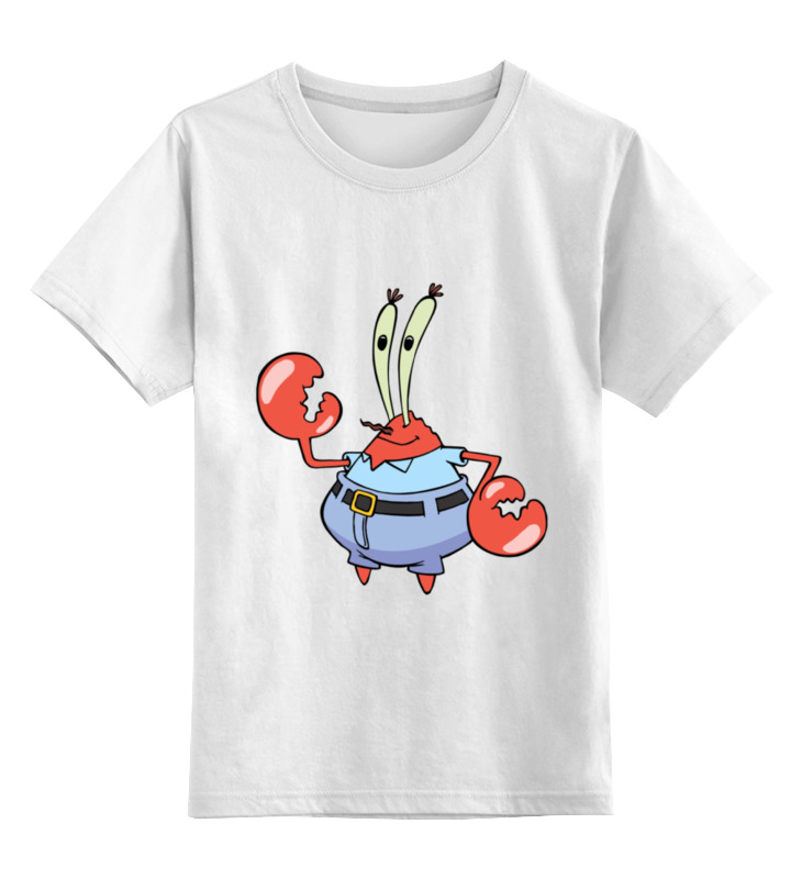 Printio Детская футболка классическая унисекс Мистер юджин крабс грот для аквариумов penn plax мистер крабс 6х6х6см