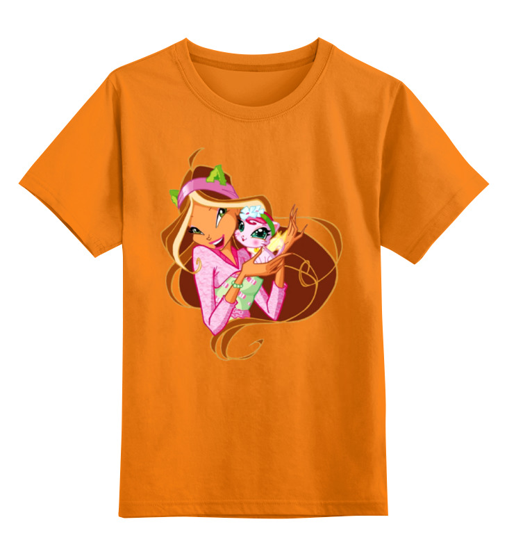 Printio Детская футболка классическая унисекс Девочка с кошкой