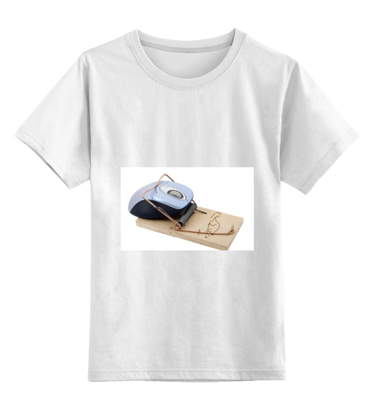 Printio Детская футболка классическая унисекс Компьютерная мышка в мышеловке