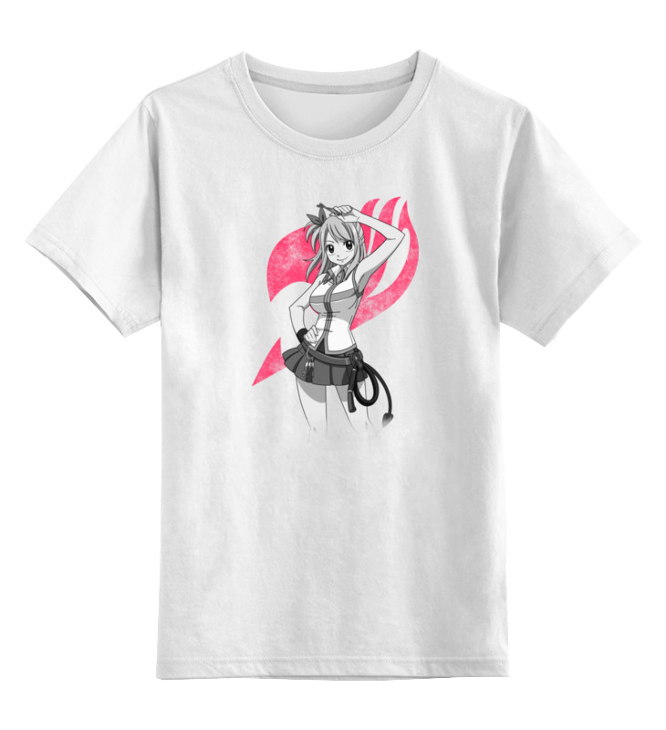 Printio Детская футболка классическая унисекс Люси. fairy tail мужская футболка кот белый маг m красный