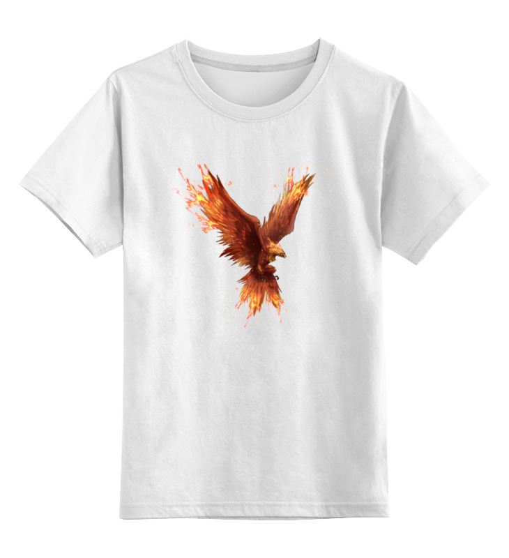 Printio Детская футболка классическая унисекс Птица-феникс детская футболка мифическая птица феникс 104 красный