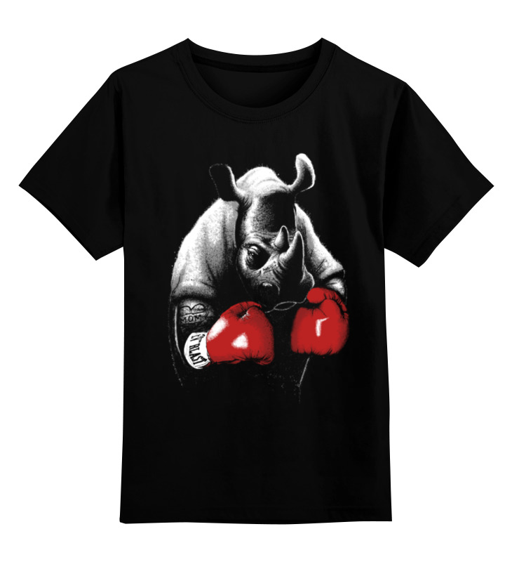 Printio Детская футболка классическая унисекс Носорог боксёр printio детская футболка классическая унисекс носорог боксёр