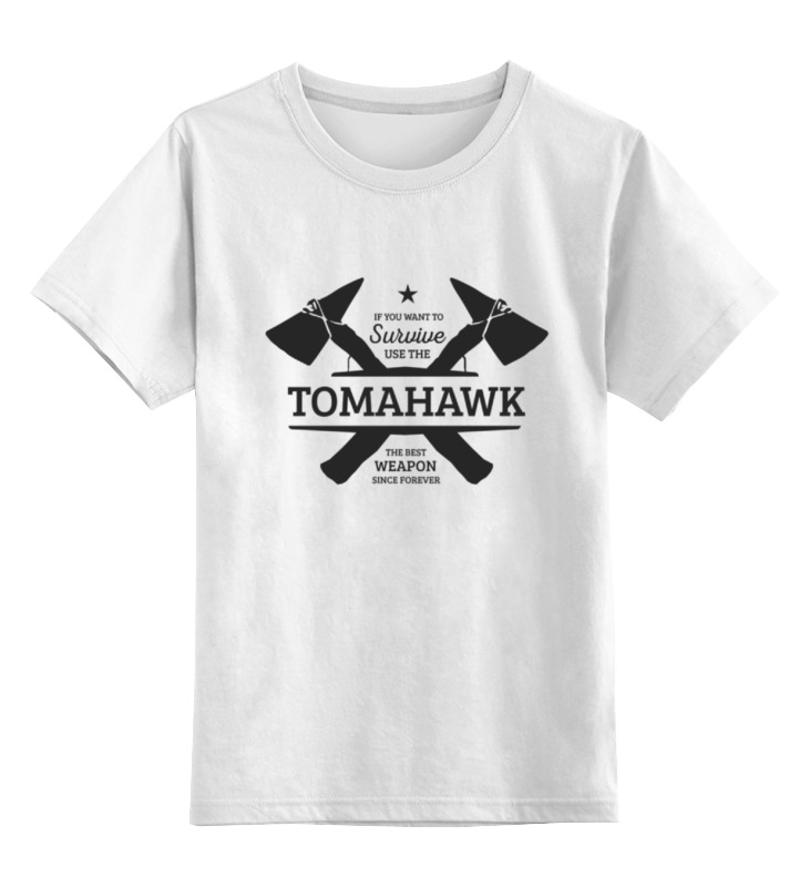 Printio Детская футболка классическая унисекс Томагавк мужская футболка в стиле северной америки