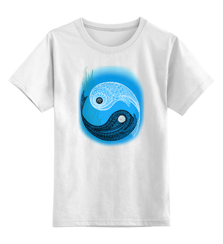 Printio Детская футболка классическая унисекс Символ инь-янь (фантазийный рисунок) printio детская футболка классическая унисекс йога инь янь