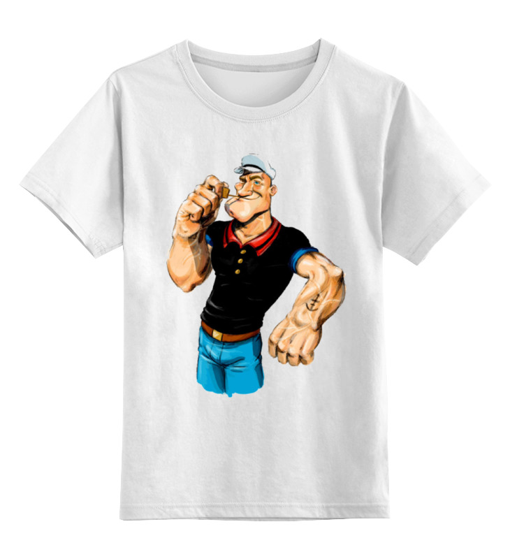 Printio Детская футболка классическая унисекс Попай/popeye printio свитшот унисекс хлопковый попай popeye