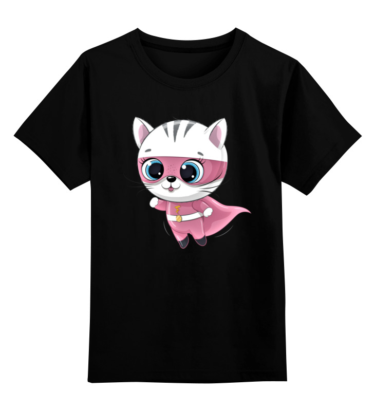 Printio Детская футболка классическая унисекс Котик printio детская футболка классическая унисекс витражный котик