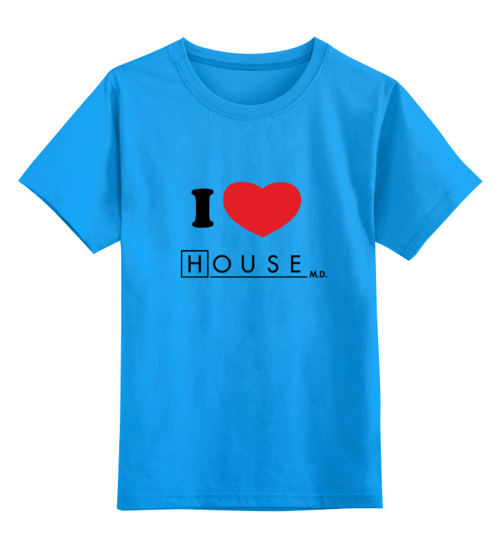 Printio Детская футболка классическая унисекс I love house printio детская футболка классическая унисекс dr house