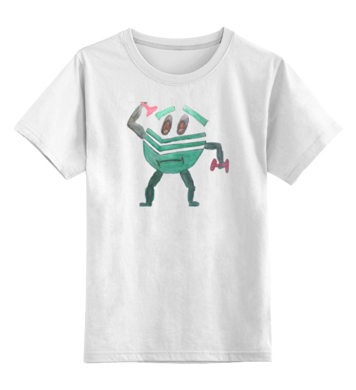 Printio Детская футболка классическая унисекс Сберсмайлик силач