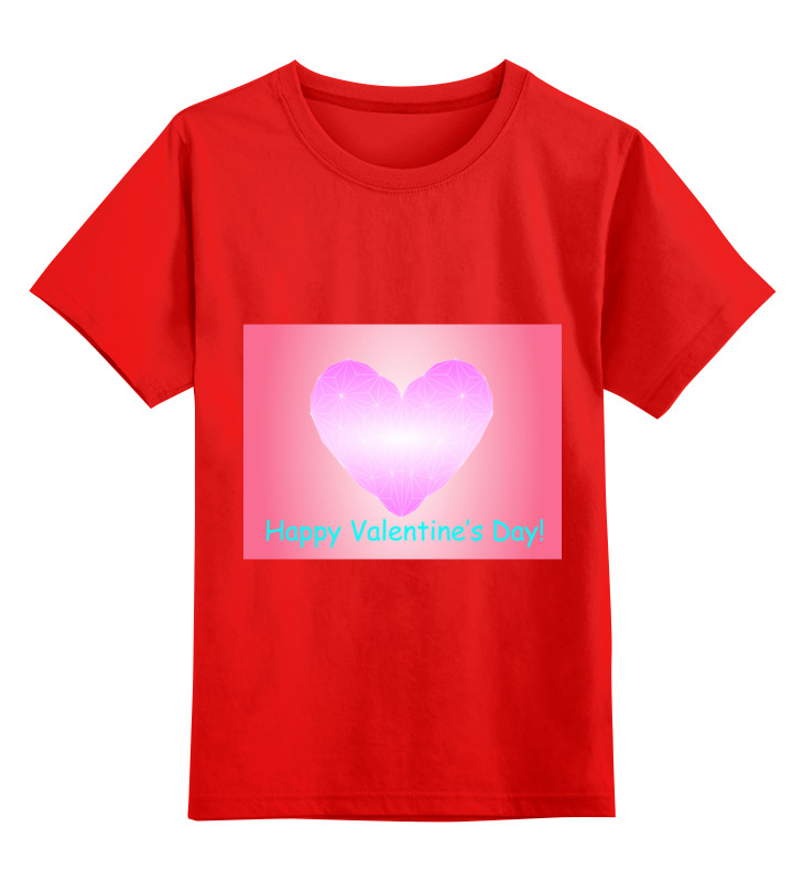 Printio Детская футболка классическая унисекс low poly heart