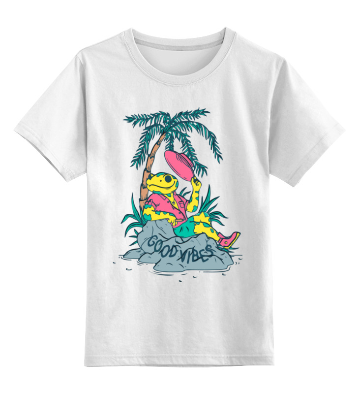 Printio Детская футболка классическая унисекс Волны позитива printio детская футболка классическая унисекс на гребне волны