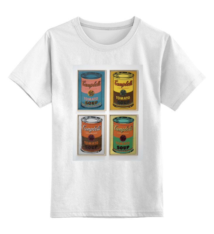 Printio Детская футболка классическая унисекс Банки с супом кэмпбелл (campbell’s soup cans) printio футболка классическая campbell s soup энди уорхол