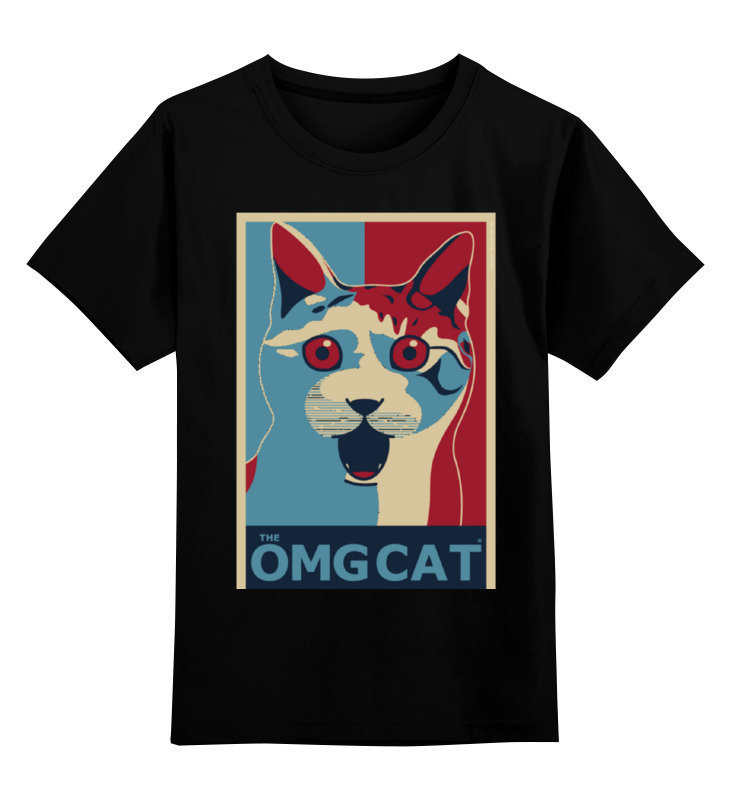 Printio Детская футболка классическая унисекс Омг кот (the omg cat)