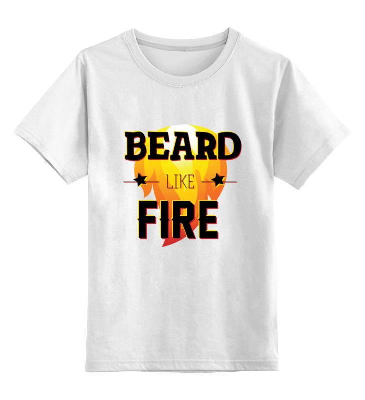 цена Printio Детская футболка классическая унисекс Beard like fire