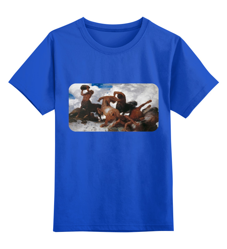 Printio Детская футболка классическая унисекс Борьба кентавров (арнольд бёклин)