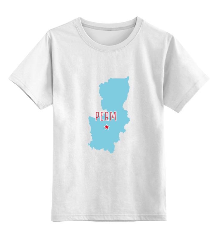 Printio Детская футболка классическая унисекс Пермский край. пермь карта город пермь 97х136 настенная