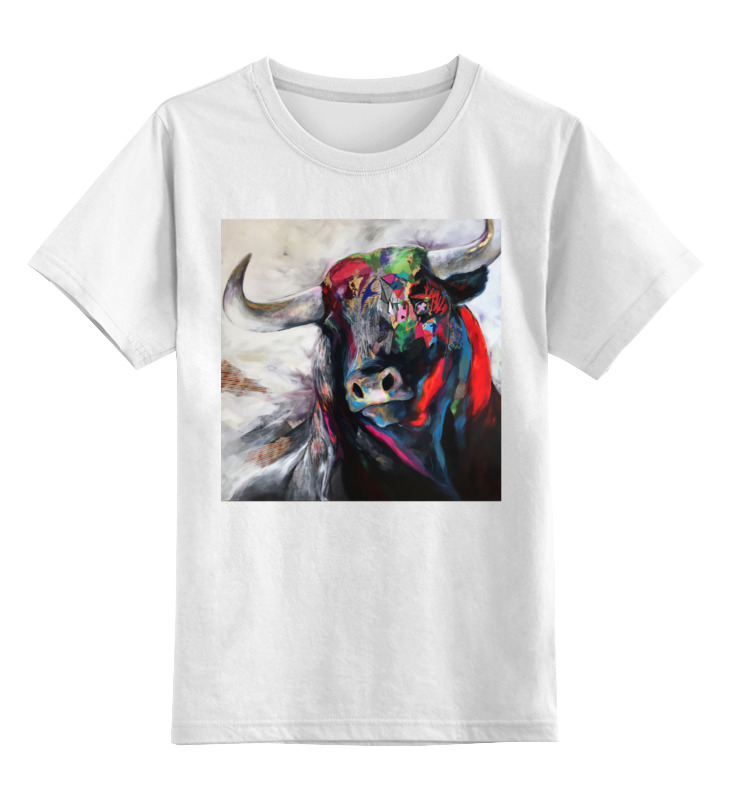 цена Printio Детская футболка классическая унисекс Символ нового года - бык