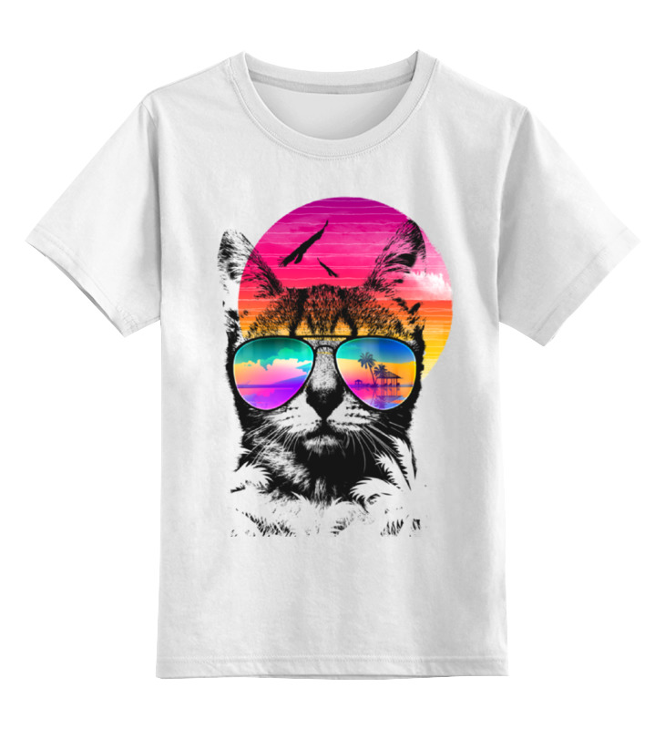 Printio Детская футболка классическая унисекс Пляжный кот