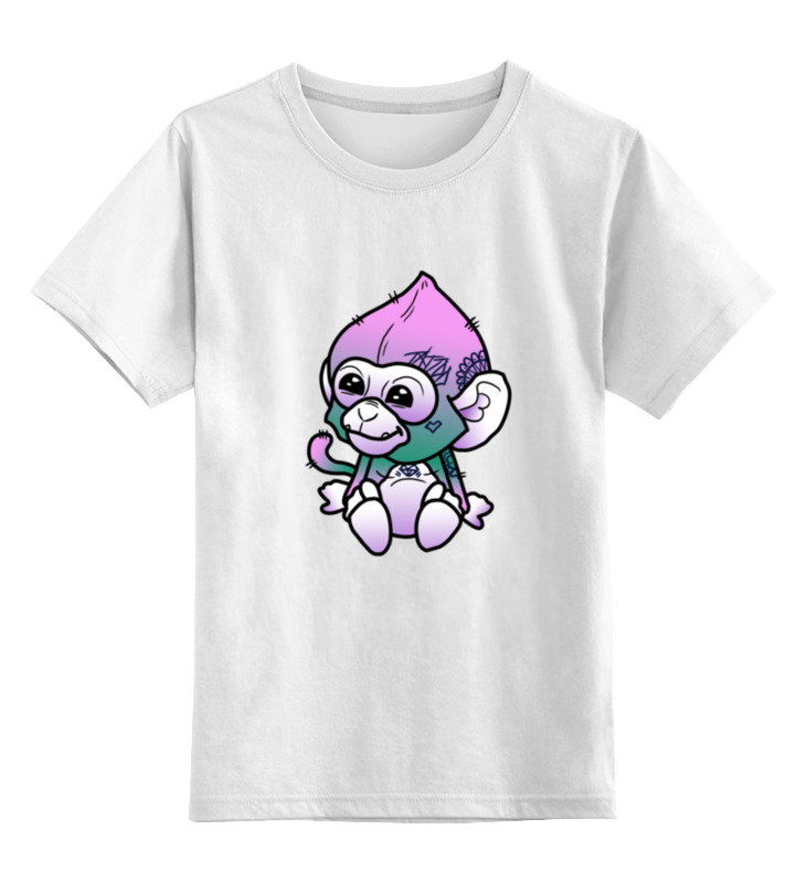 printio детская футболка классическая унисекс обезьяна с татуировками Printio Детская футболка классическая унисекс Обезьяна с татуировками