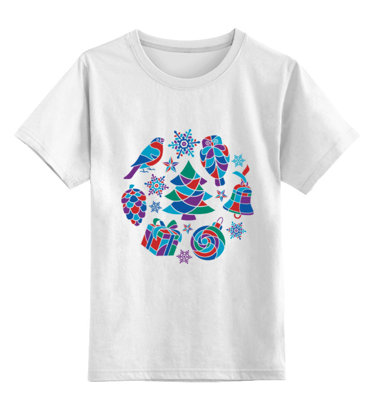 Printio Детская футболка классическая унисекс Зимняя мозаика